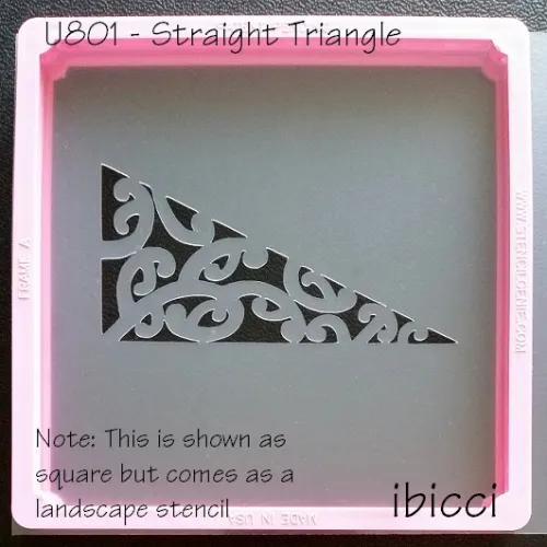 ibicci Maori Half Straight Triangle stencil